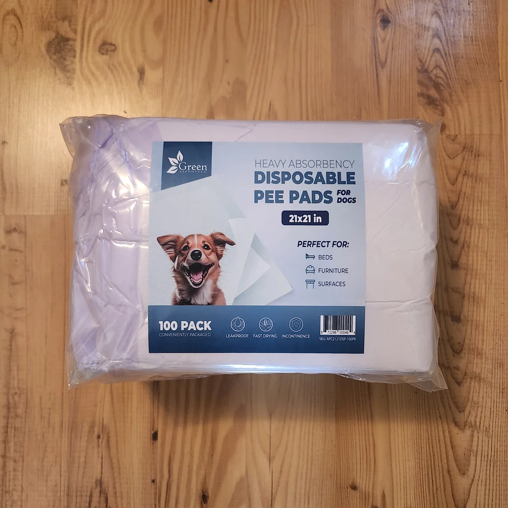 Green Lifestyle | 100pk - Heavy Absorbency Disposable Pee Pads (for dogs)